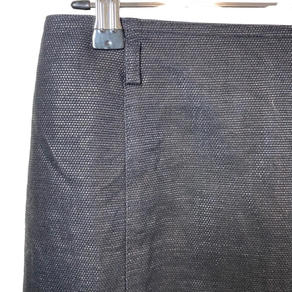 JOSEF - Black Metallic Wool Blend Pencil Skirt -0 - CA - Picture 2 of 8